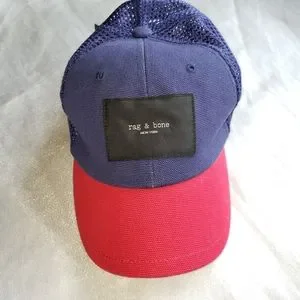 Rag & Bone Addison Appliqued Organic Cotton Canvas and Mesh Baseball Cap Rag & Bone Addison Appliqued Organic Cotton Canvas and Mesh  main image 3